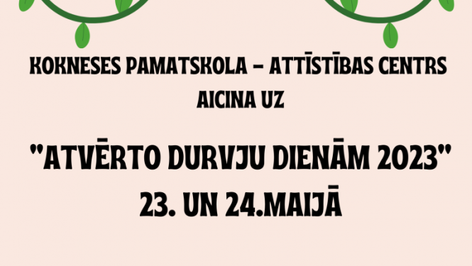 atvērto durvju dienas afiša, spildzīte, nezāles