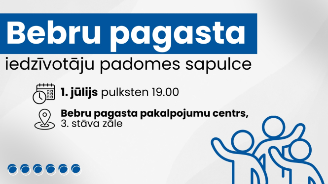 Iedzīvotāju padomes sapulces afiša