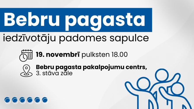 Bebru pagasta iedzīvotāju padomes sēdes afiša
