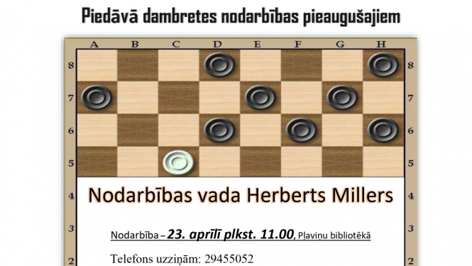 Dambretes nodarbība