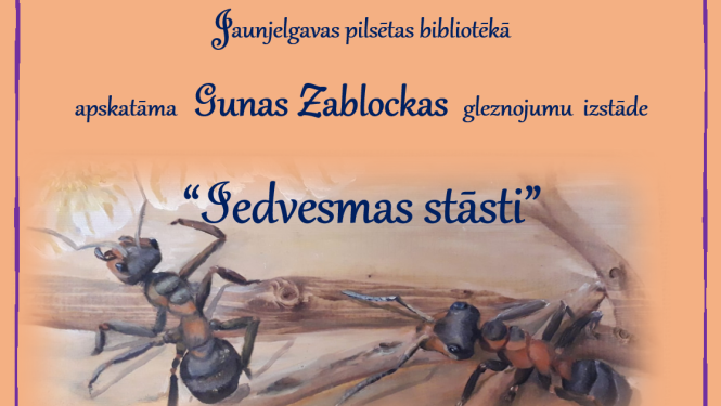 gleznu izstādes afisa