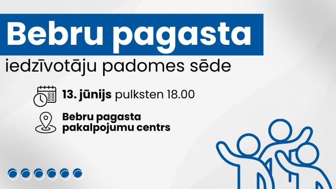 Iedzīvotāju padomes sapulces afiša