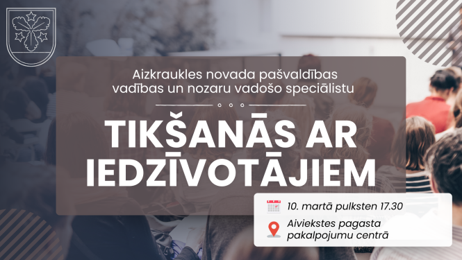 tikšanās ar iedzīvotājiem afiša