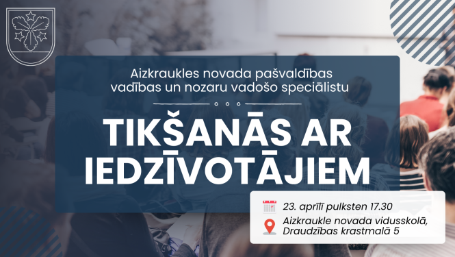 tikšanās ar iedzīvotājiem afiša