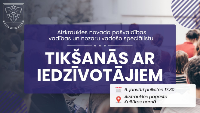 tikšanās ar iedzīvotājiem afiša