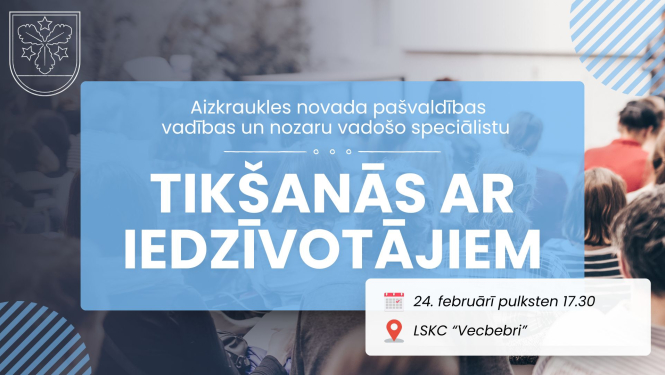 tikšanās ar iedzīvotājiem afiša