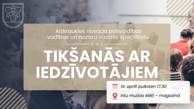 tikšanās ar iedzīvotājiem afiša