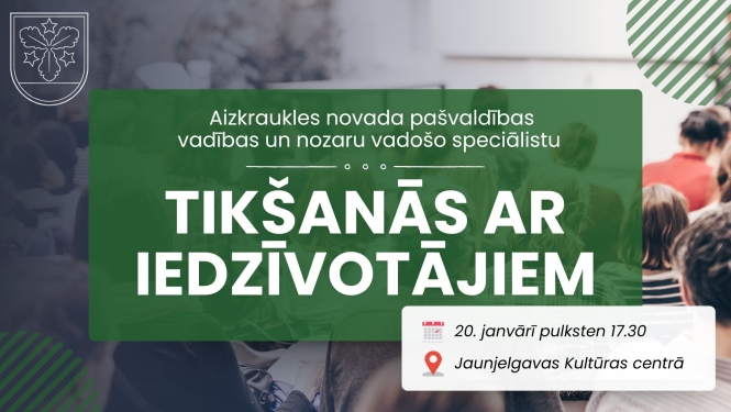 tikšanās ar iedzīvotājiem afiša