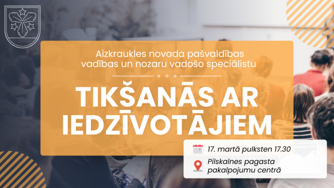 tikšanās ar iedzīvotājiem afiša