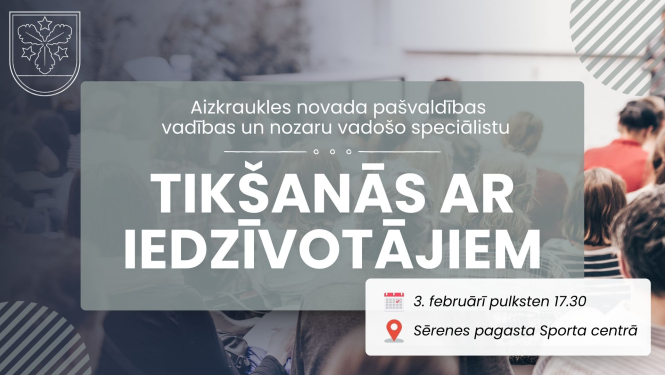 tikšanās ar iedzīvotājiem afiša
