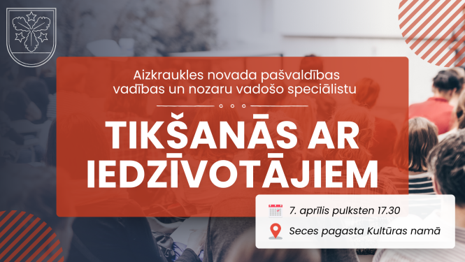tikšanās ar iedzīvotājiem afiša