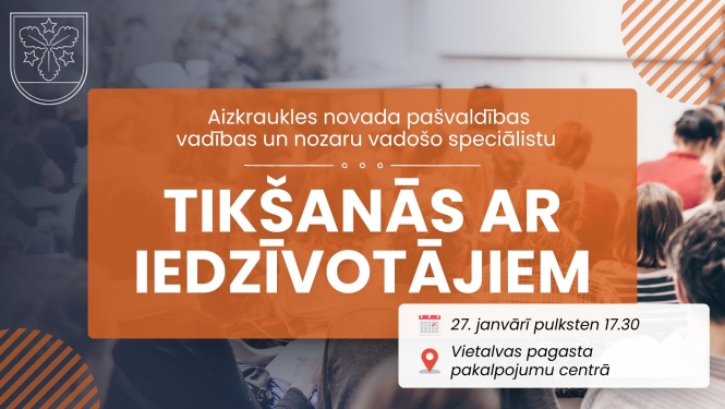 tikšanās ar iedzīvotājiem afiša