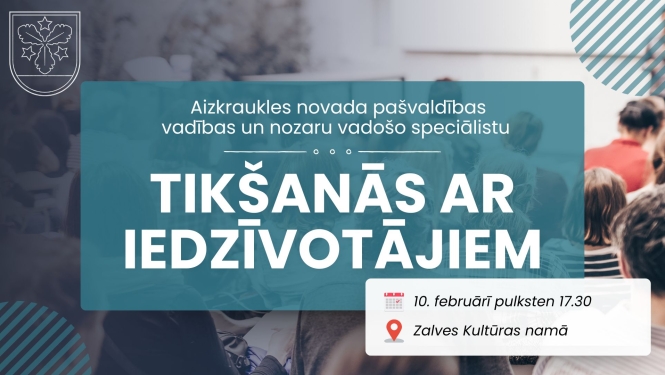 tikšanās ar iedzīvotājiem afiša