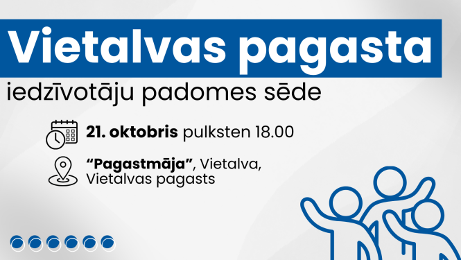 Iedzīvotāju padomes sapulces afiša