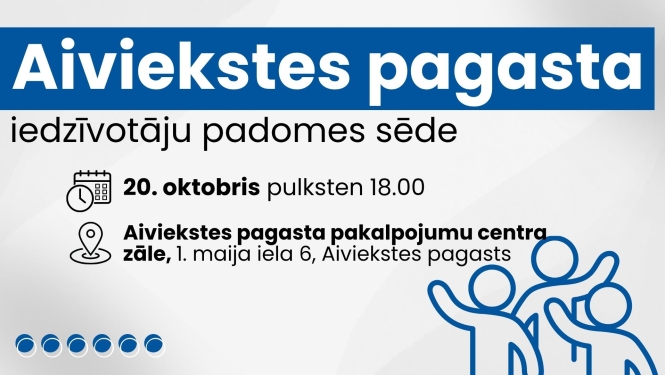 Iedzīvotāju padomes sapulces afiša