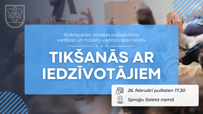 tikšanās ar iedzīvotājiem