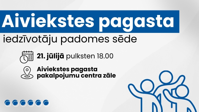 Iedzīvotāju padomes sapulces afiša