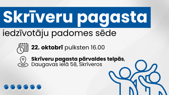 Iedzīvotāju padomes sapulces afiša