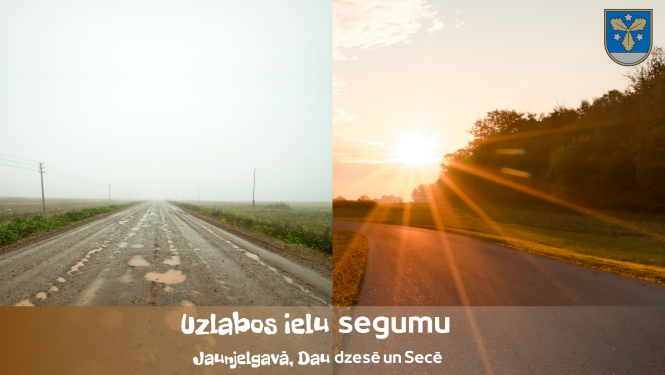 Uzlabos ielu segumu - Jaunjelgavā, Daudzesē un Secē