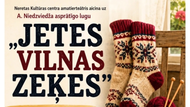 A. Niedzvieža asprātīgā luga „Jetes vilnas zeķes”