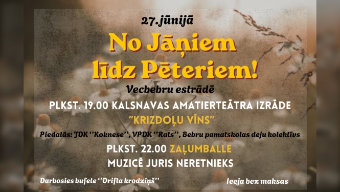 No Jāņiem līdz Pēteriem!