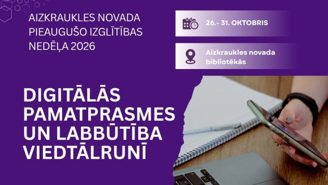 Aizkraukles novada pieaugušo izglītības nedēļa 2026