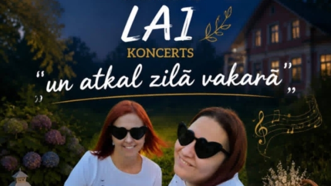 Dueta LAI koncerts “Un atkal zilā vakarā”