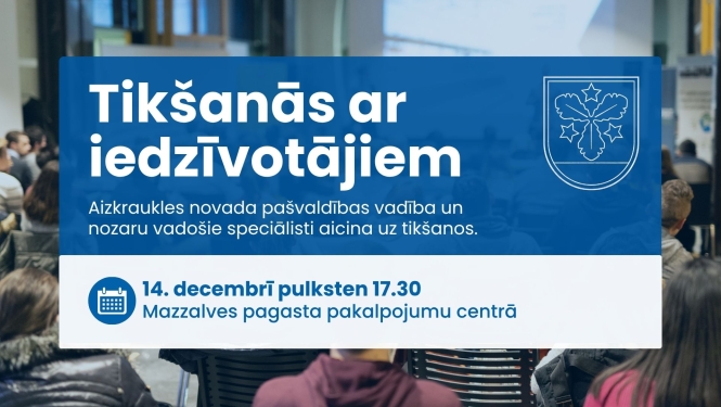 tikšanās ar iedzīvotājiem afiša