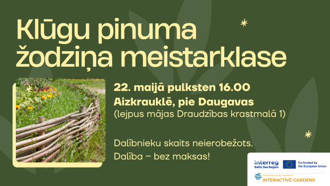 klūgu pinuma žodziņa meistarklases afiša