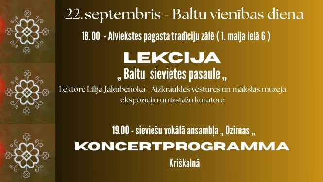 Baltu vienības dienas pasākums