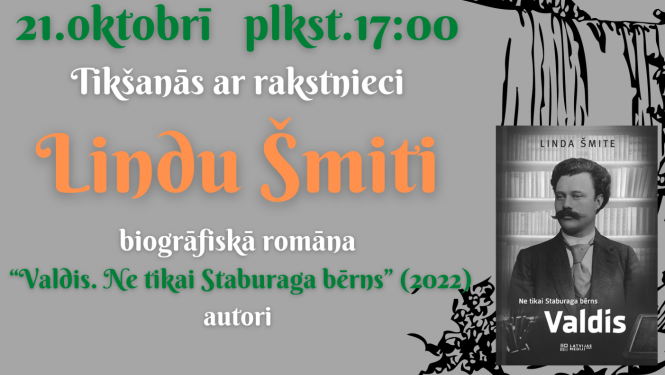 tikšanās ar rakstnici - afiša