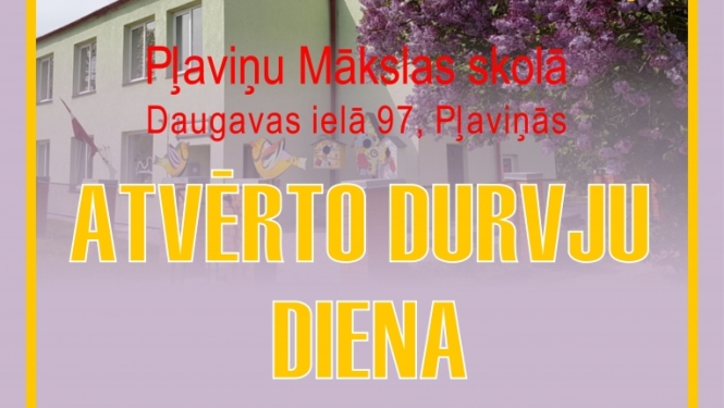 Afiša par atvērto durvju dienu