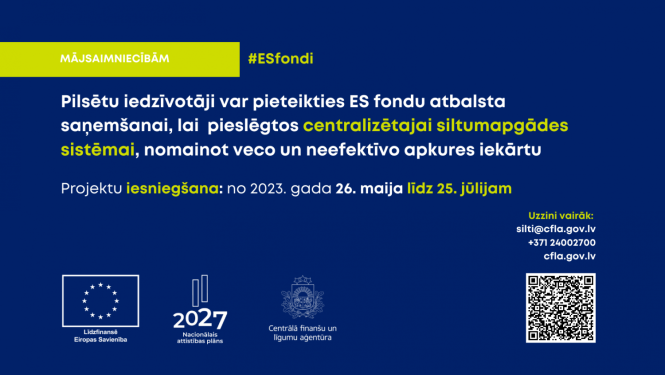 Mājsaimniecības ar pieteikties atbalstam siltumapgādes sistēmas ierīkošanai