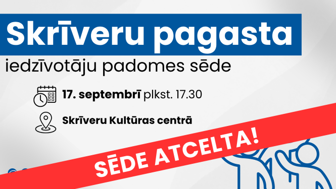 Iedzīvotāju padomes sapulces afiša