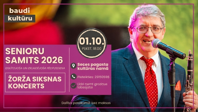 Senioru samits 2026 | Žorža Siksnas koncerts