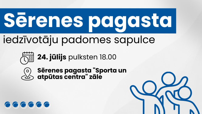 iedzīvotāju padomes sapulces afiša
