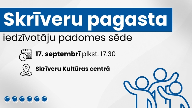 Iedzīvotāju padomes sapulces afiša
