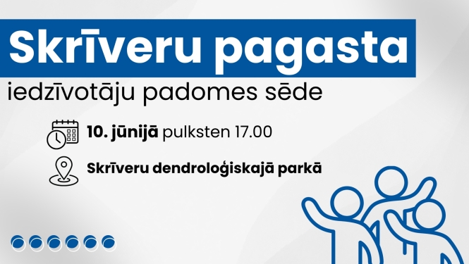 Iedzīvotāju padomes sapulces afiša