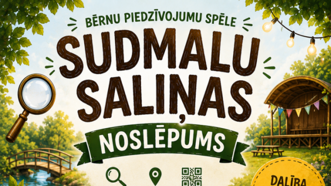 Bērnu piedzīvojumu spēle “Sudmalu saliņas noslēpums”