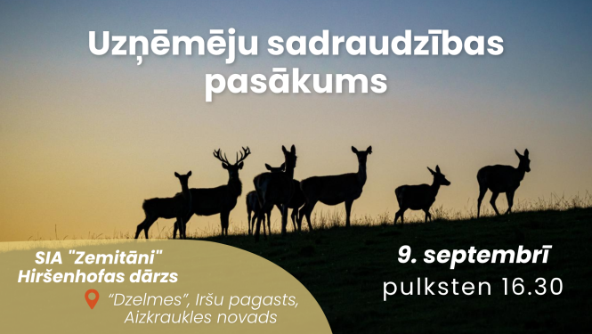 baneris par uzņēmēju tikšanos