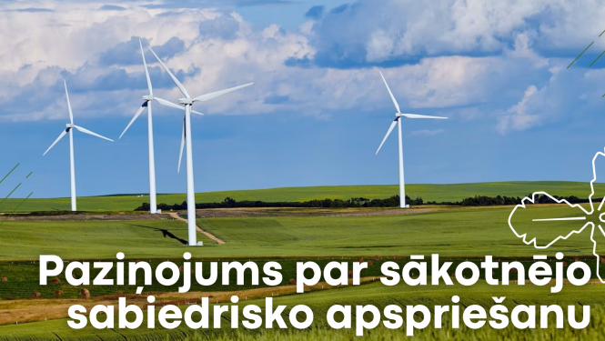 Paziņojums par sabiedrisko apspriešanu