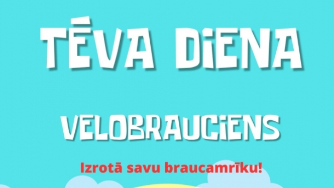 Tēva diena. Velobrauciens.