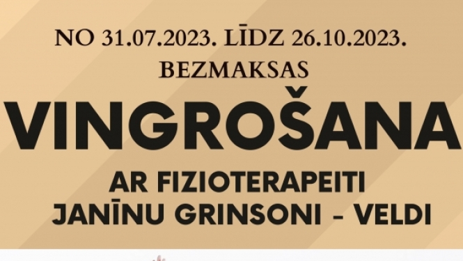 vingrošanas afiša