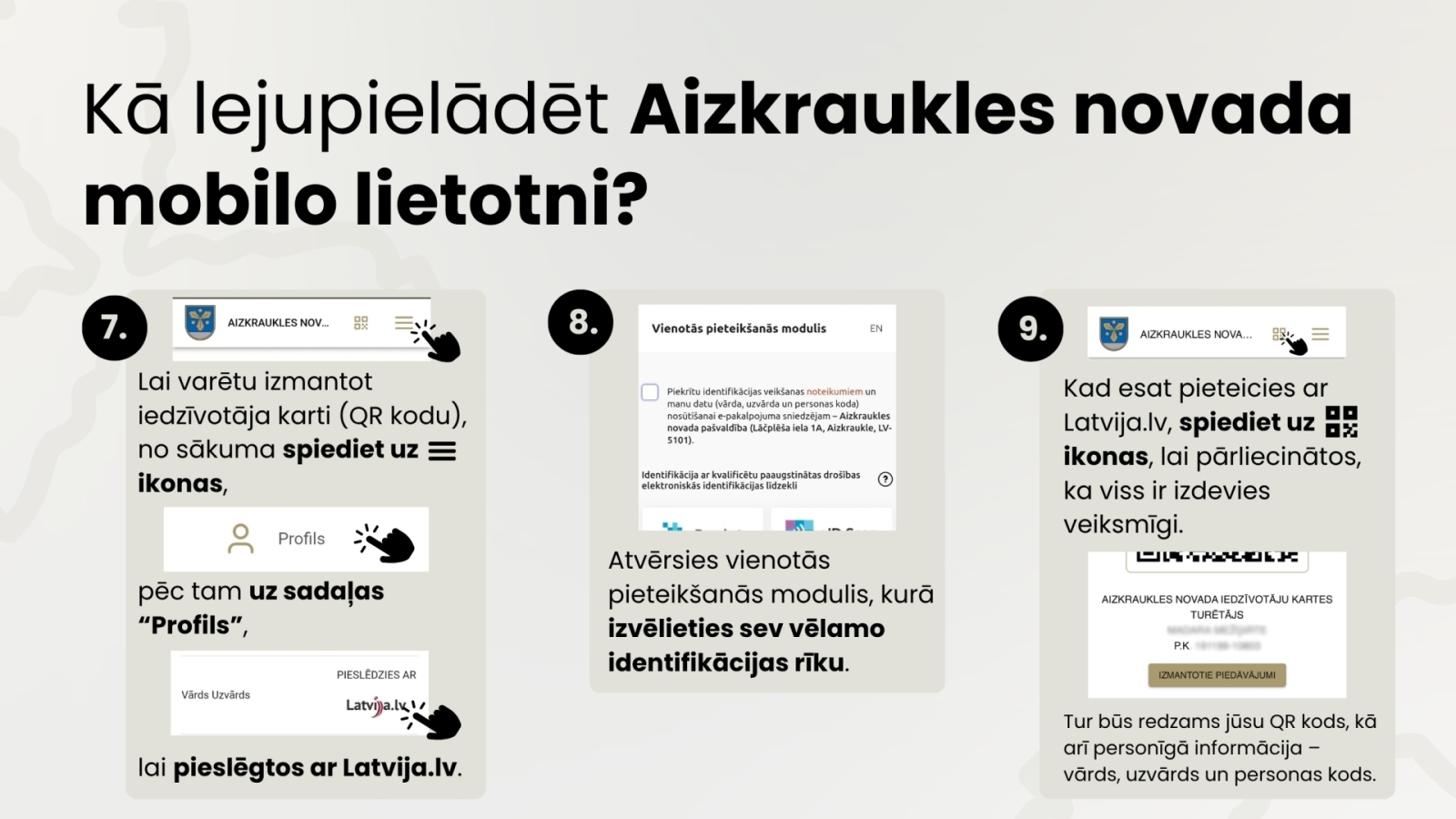 soļi kā lejupielādēt mobilo lietotni