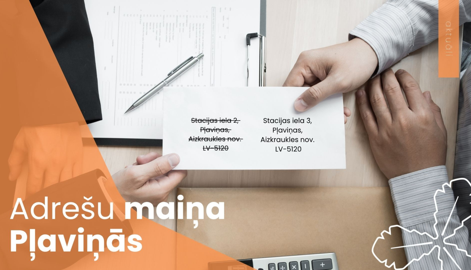 Adrešu maiņa Pļaviņās