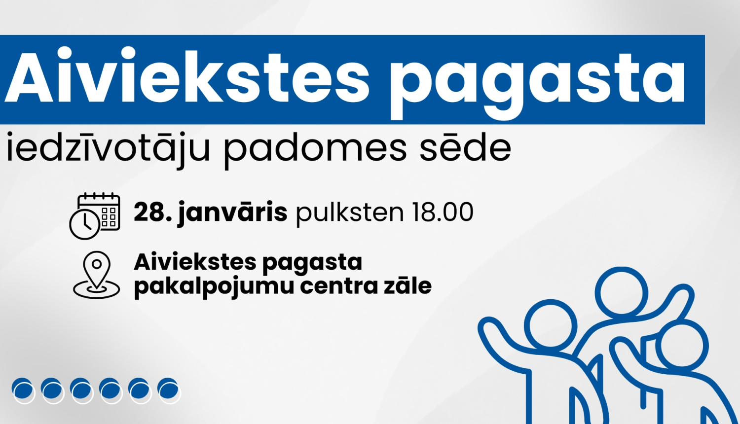 Iedzīvotāju padomes sapulces afiša