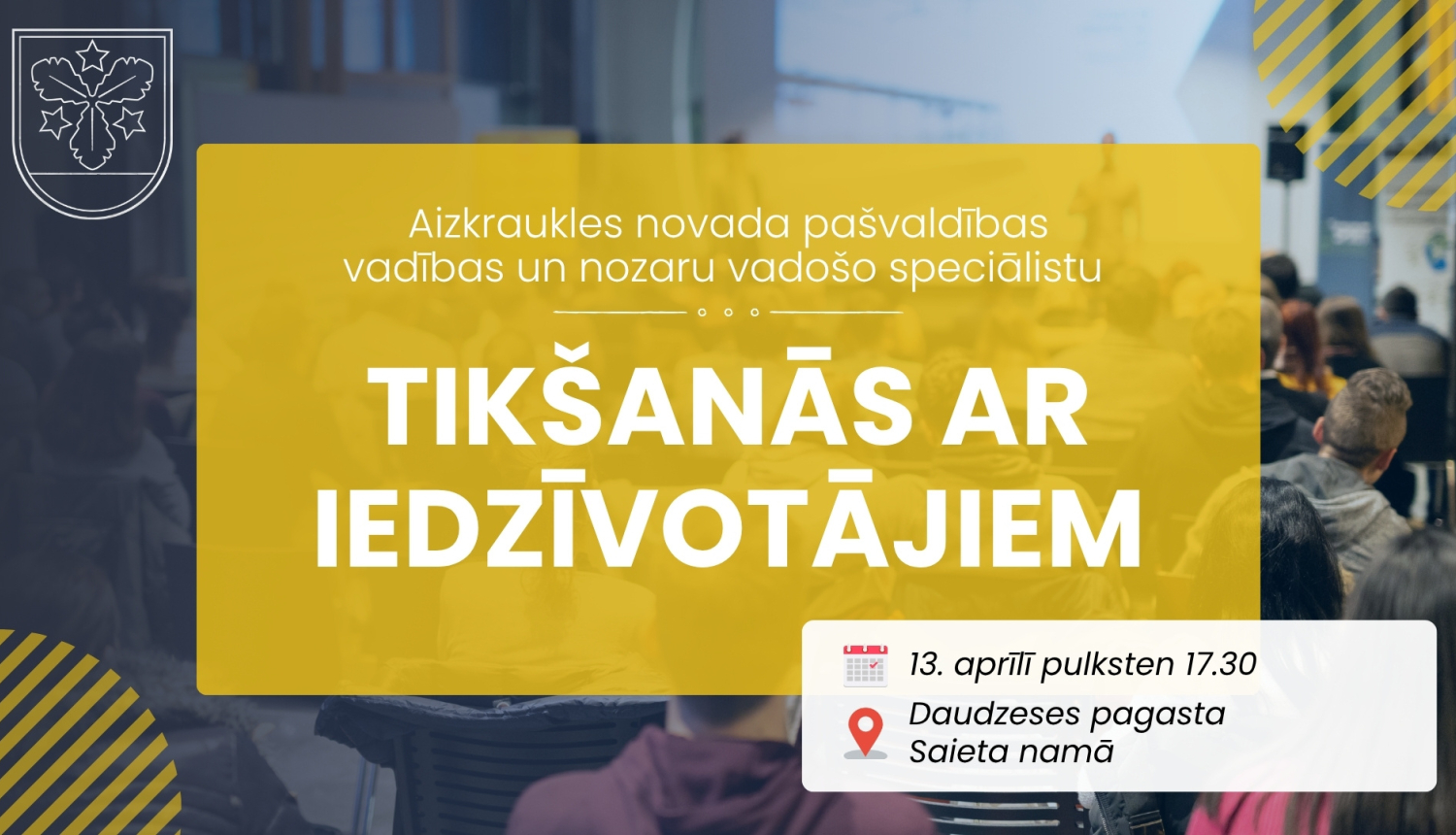 tikšanās ar iedzīvotājiem afiša