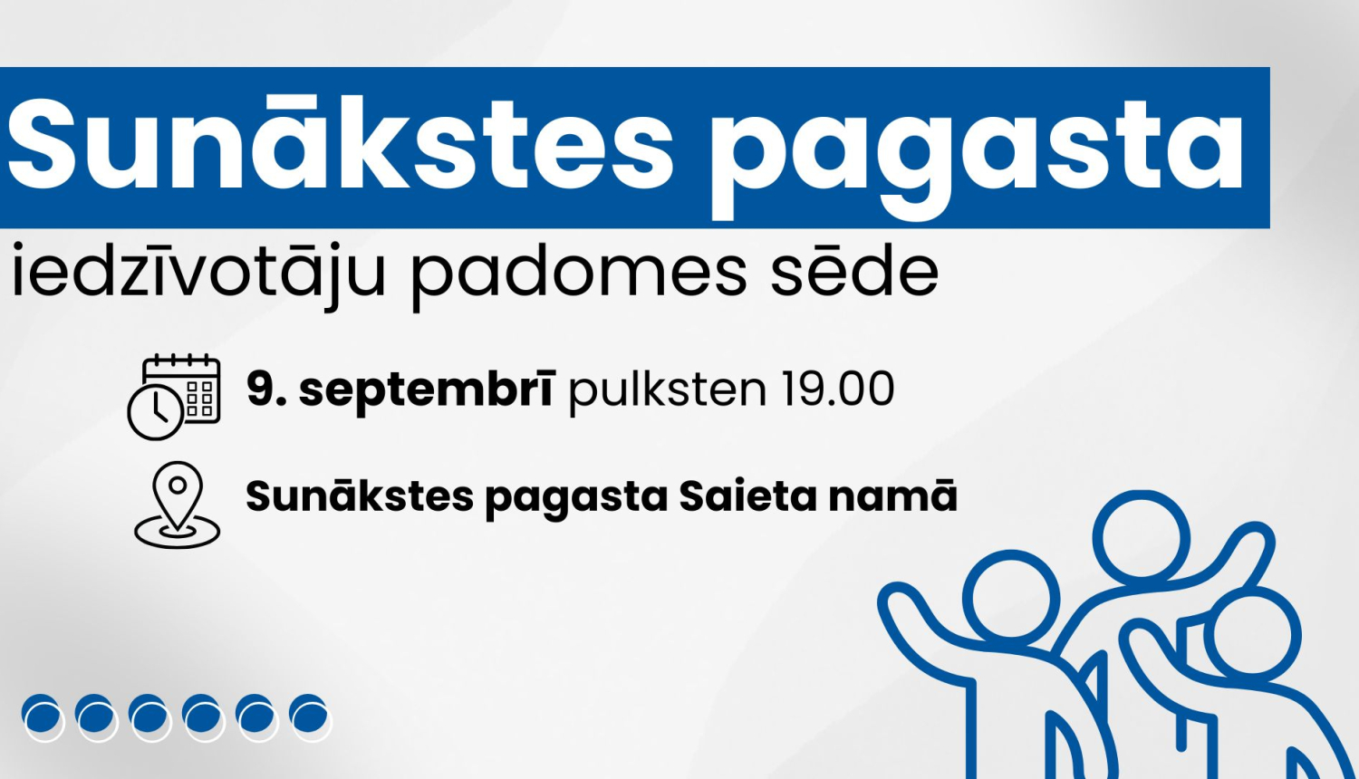 Iedzīvotāju padomes sapulces afiša