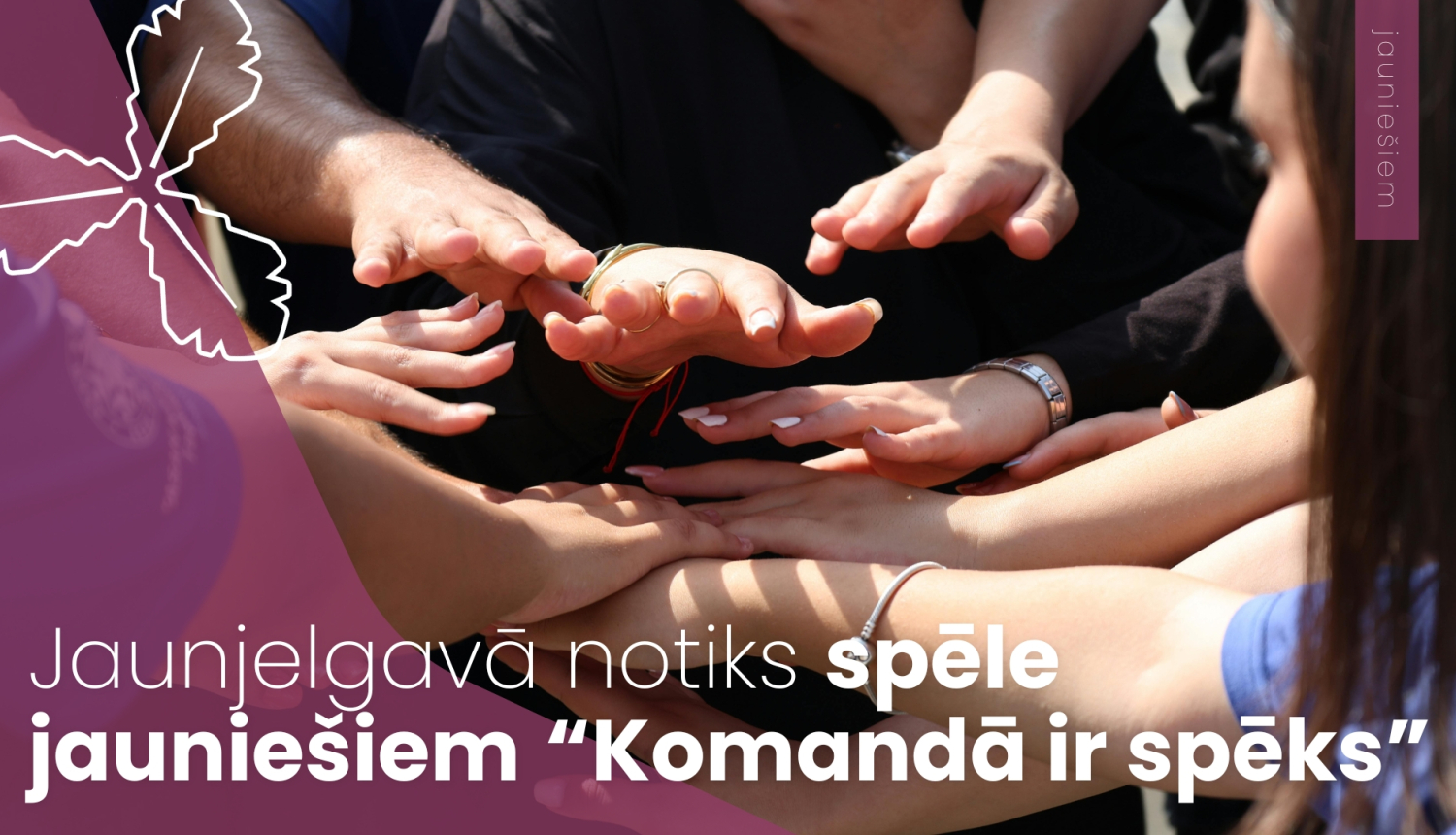 jaunieši rok roku uz rokas
