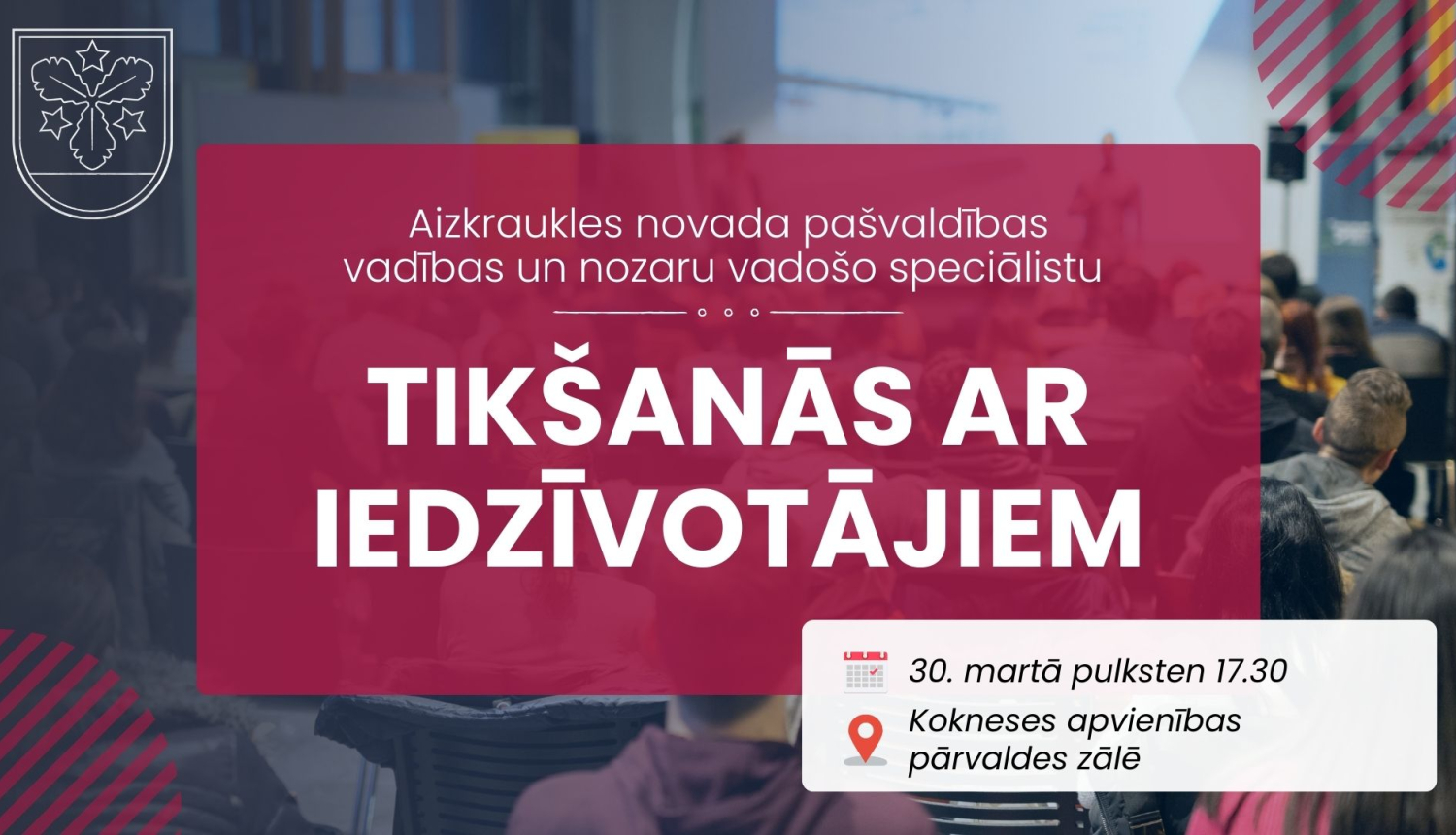 tikšanās ar iedzīvotājiem afiša